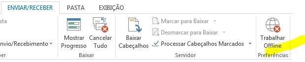 trabalhar offline