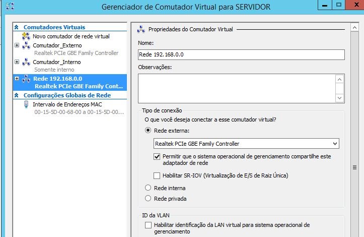 comutador virtual windows server