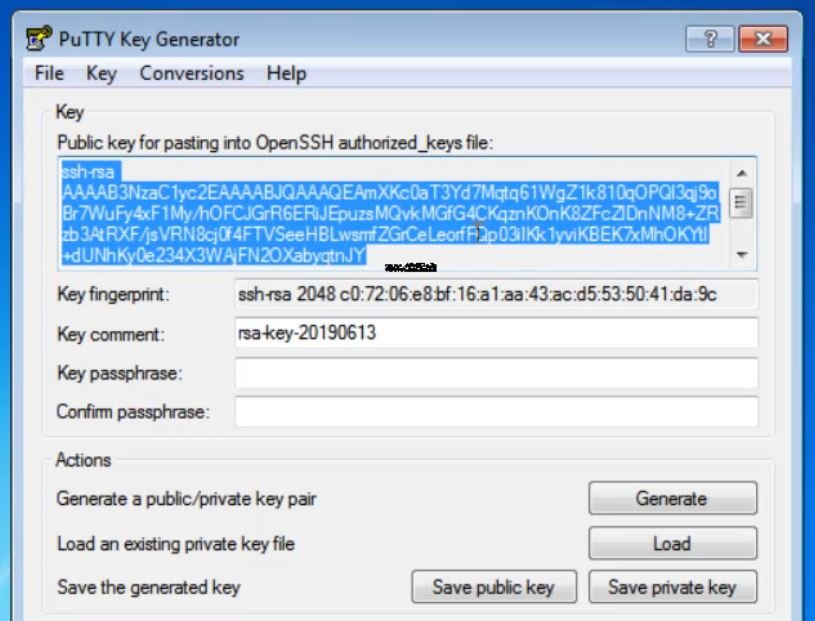 putty key generator
