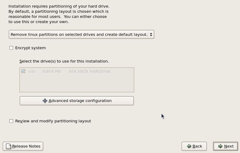 partitioning hard drive oracle