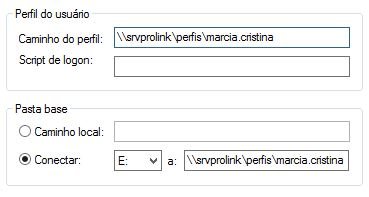configuração perfil móvel windows server
