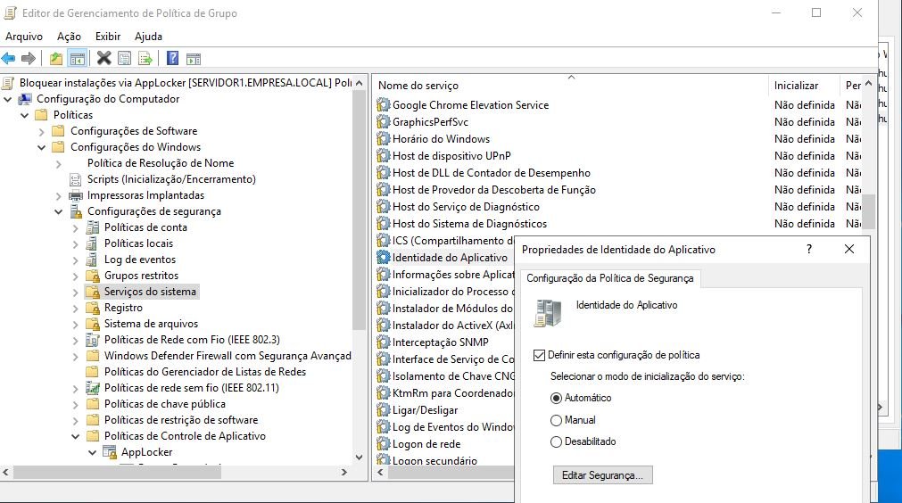 editor de gerenciamento de políticas de grupo