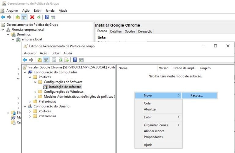 Como instalar programas via GPO no Windows Server