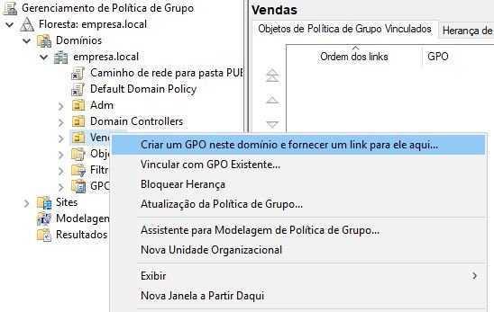 criar gpo no domínio