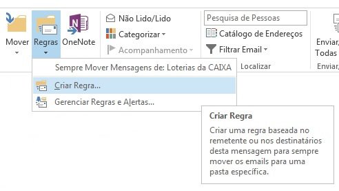 regras outlook
