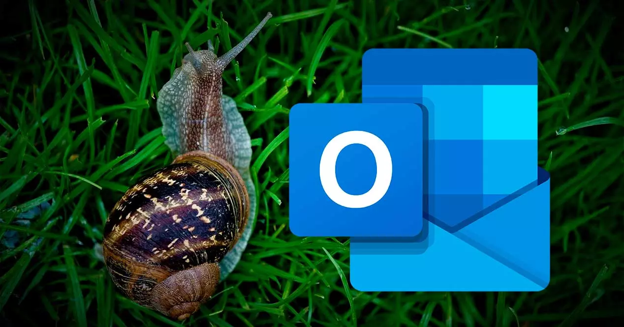 outlook lento e travando
