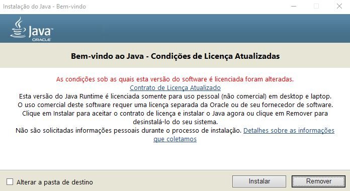 instalação do Java