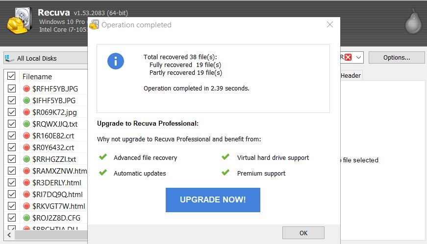 recuperar arquivos na lixeira recycle bin deep scan com recuva