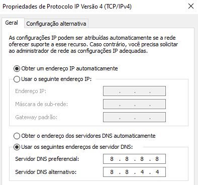 protocolo ipv4 windows dns