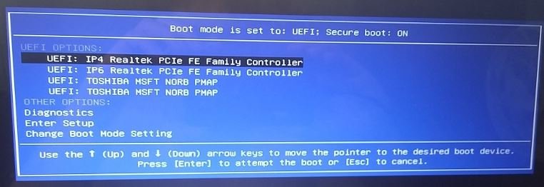 como escolher o drive de boot de instalação do windows