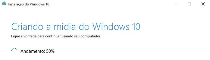 como criar mídia de instalação do windows 10