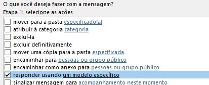 outlook usando modelo especifico