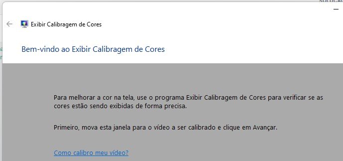 calibragem de cores no windows 11