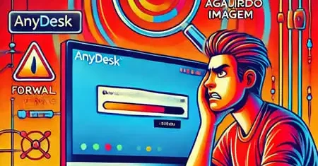 Anydesk “Aguardando imagem” e não conecta