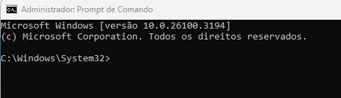prompt de comando do windows como administrador