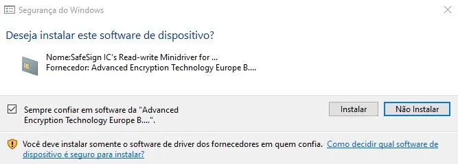 safesign certificado