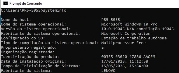 systeminfo do windows