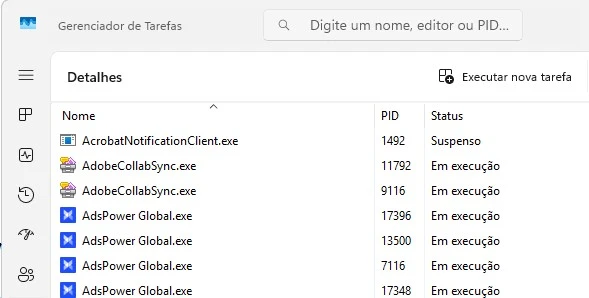 gerenciador de tarefas do windows detalhes