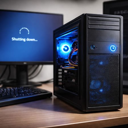 PC desliga o Windows mas continua ligado