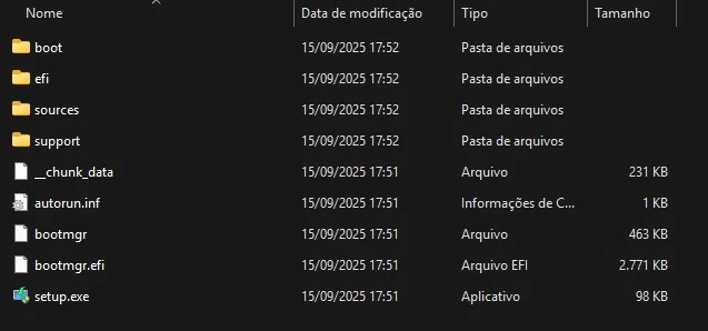 iso windows montado